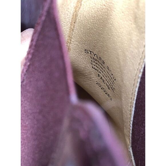 Madewell The Regan Cabernet Leather Chelsea Ankle Boots Women 8.5M US/39 #J8307 - Picture 12 of 16